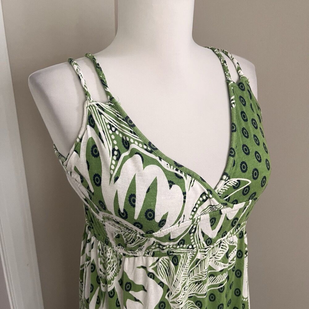 Old Navy Y2K Babydoll Floral Maxi Dress Smal Green - Picture 9 of 14